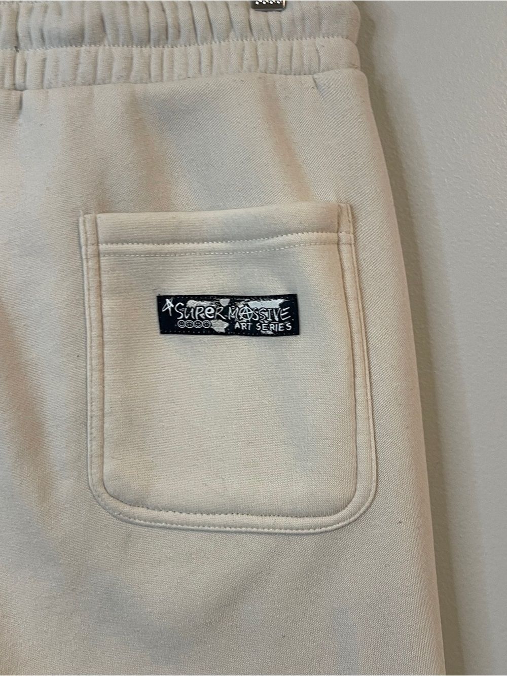 Super Massive Cream Track Joggers with Bunny Embroidery - Picture 5 of 8